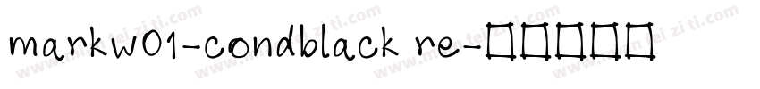 markw01-condblack re字体转换